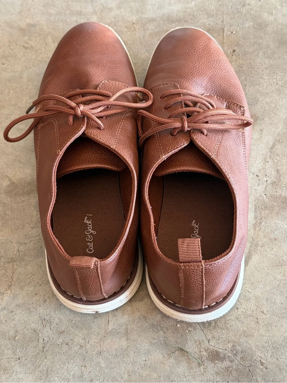 Boy’s Brown Lace-Up Dress Shoes